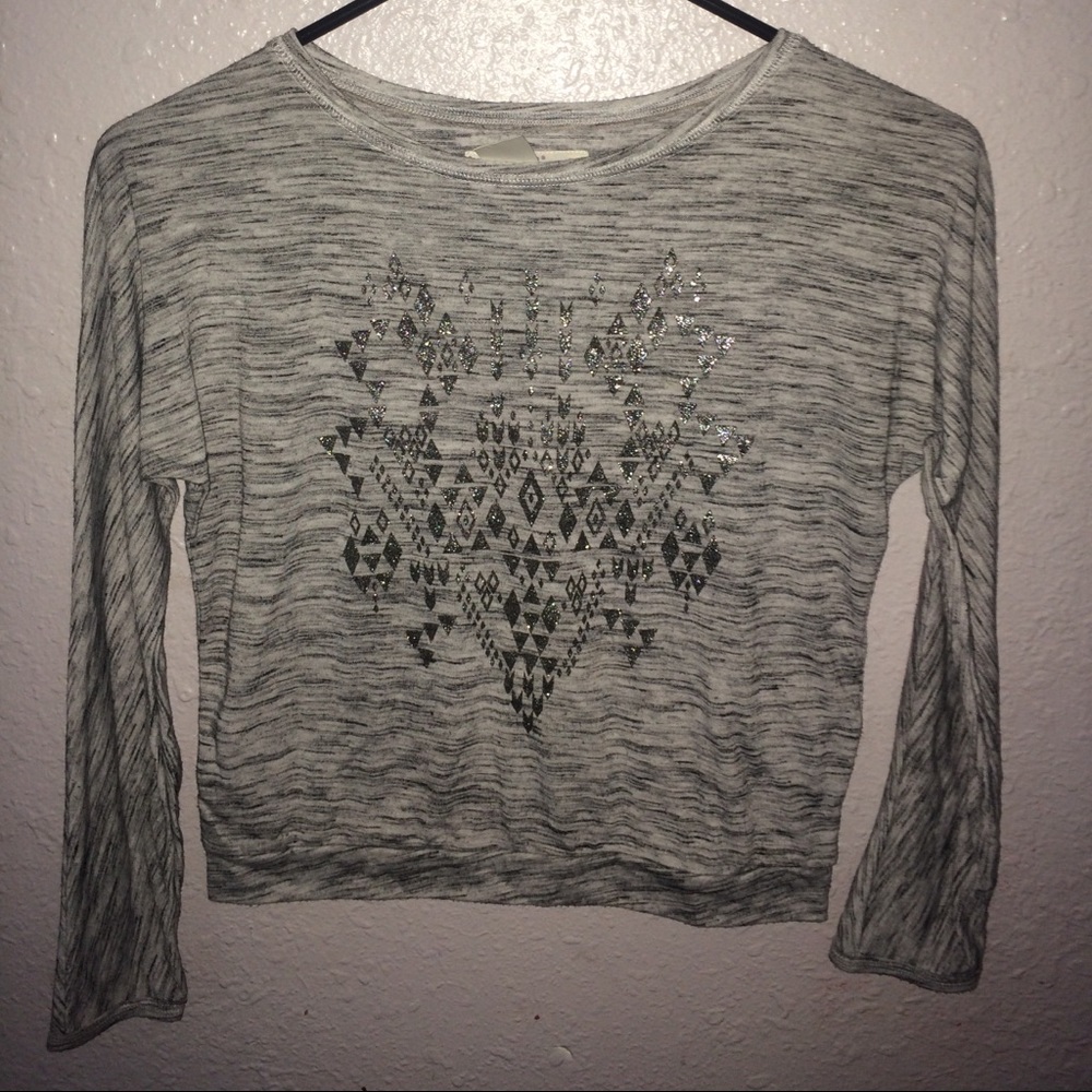 Long sleeve crop top